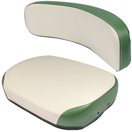 Aic Replacement Parts Tractor Seat & Backrest Fits Oliver 1800 1900 White 105812ASB11-2PCCUSHIONSET